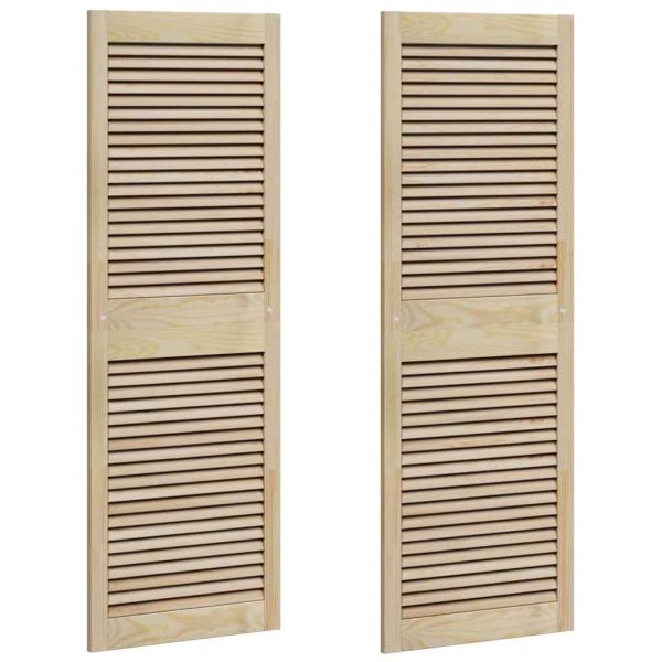 Врата за шкаф с врата 2 pcs Естествен 49,5 x 2,1 x 140,5 см