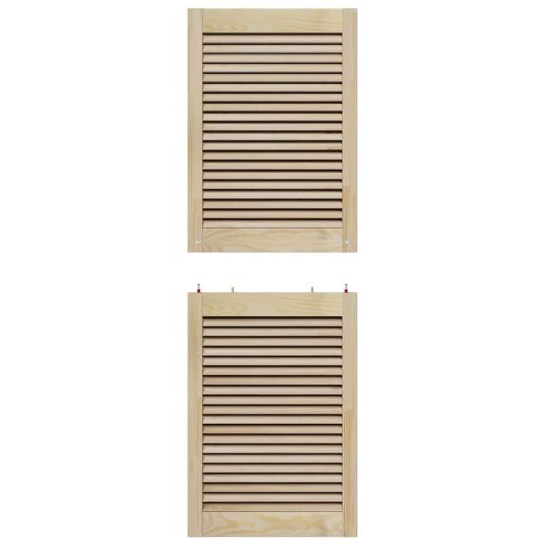 Врата за шкаф с врата 2 pcs Естествен 49,5 x 2,1 x 140,5 см