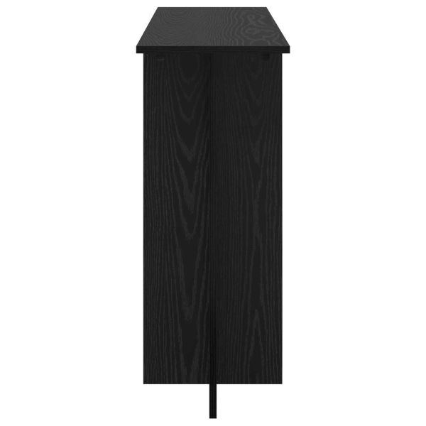 Конзолна маса Черен дъб 100 x 30 x 75 см Инженерна дървесина