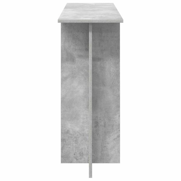 Конзолна маса Бетонно сиво 100 x 30 x 75 см Инженерна дървесина