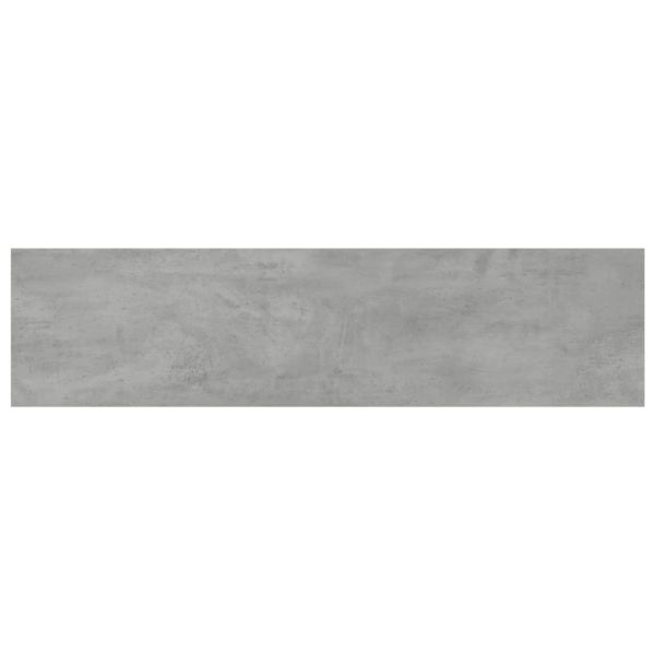 Рафтове за етажерка, 4 бр, бетонно сиви, 80x20x1,5 см