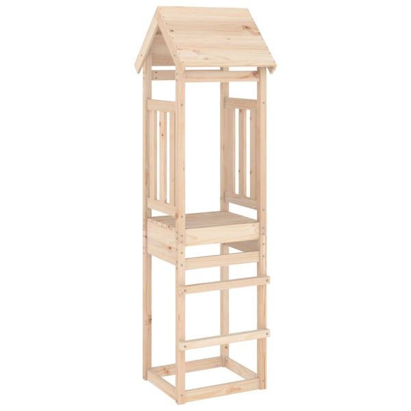 Кула за игра 52,5x46,5x206,5 см масивна борова дървесина