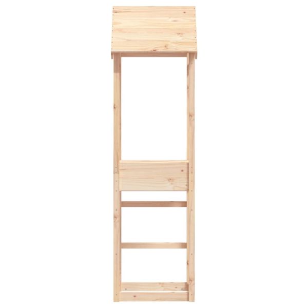 Кула за игра 53x46,5x194 см борово дърво масив