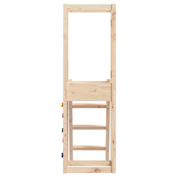 Комбинирано детско съоръжение за игра 53x46,5x169 см бор масив