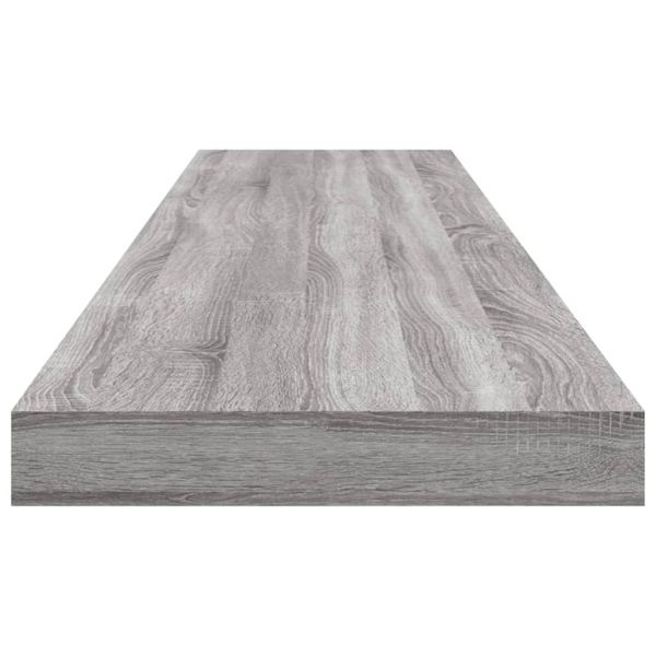 Стенни рафтове 4 бр сив сонома 100x10x1,5 см инженерно дърво