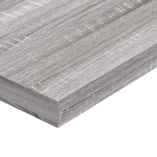 Стенни рафтове 4 бр сив сонома 100x10x1,5 см инженерно дърво