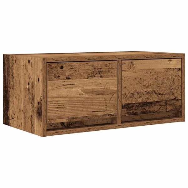 ТВ шкаф Старо дърво 60x31x25,5 cm Инженерна дървесина