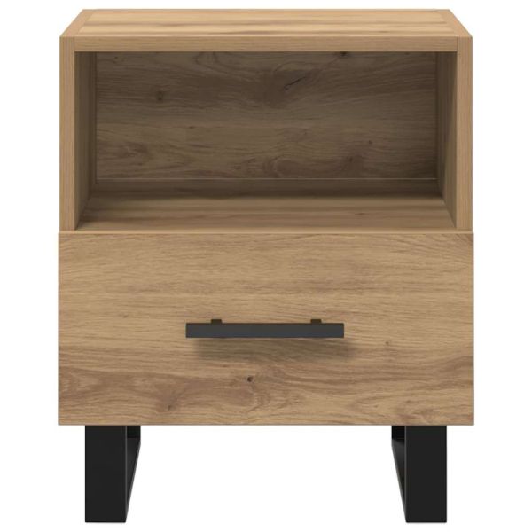 Нощен шкаф 2 pcs Дъб 40 x 35 x 47,5 см Инженерно дърво