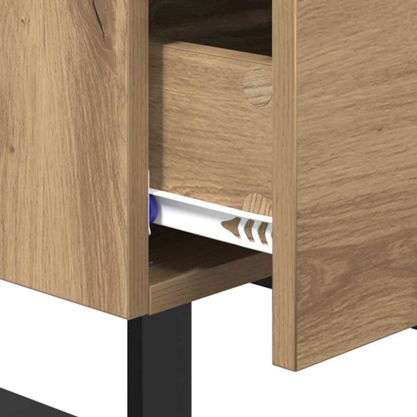 Нощен шкаф 2 pcs Дъб 40 x 35 x 47,5 см Инженерно дърво