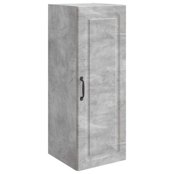 Стенно шкафче Бетонно сиво 33 x 34,5 x 90 см