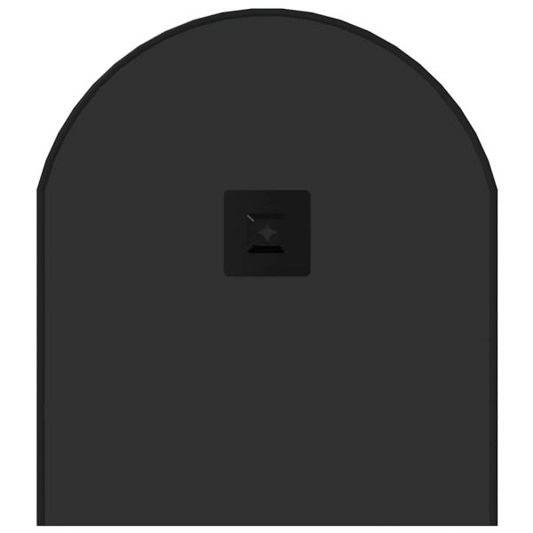 Стенно огледало черно 80x35 см овално