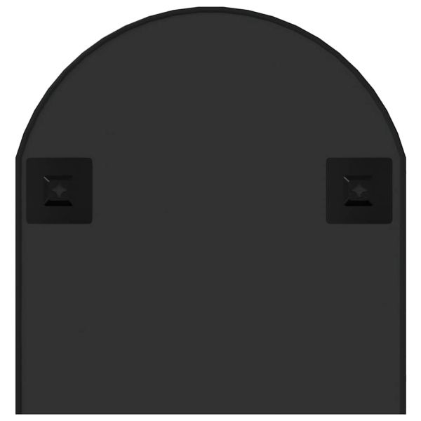 Стенно огледало черно 90x40 см овално