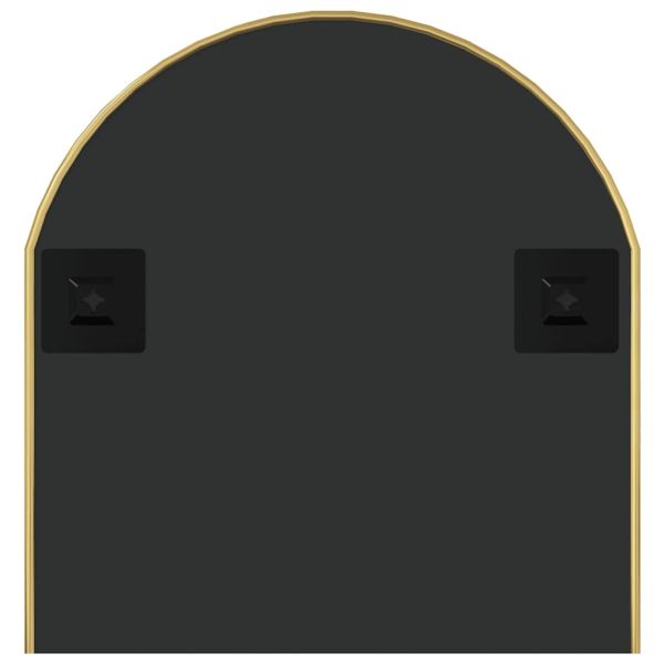 Стенно огледало златисто 90x40 см овално