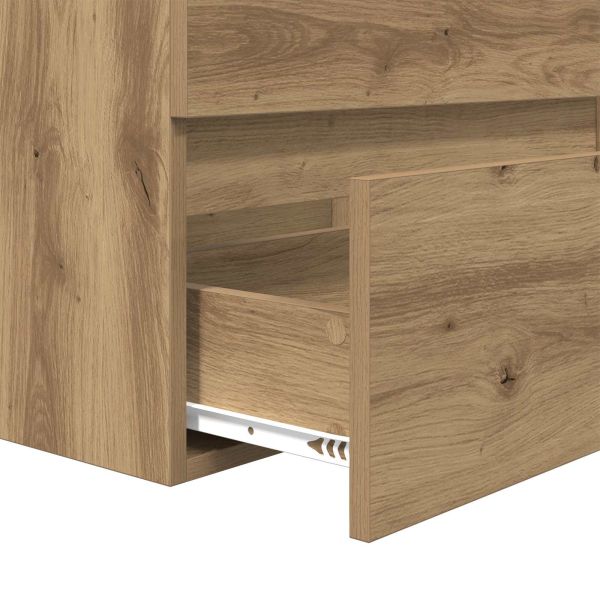 Комплект мебели за баня 3 бр. Дъб 61 x 39 x 45 см
