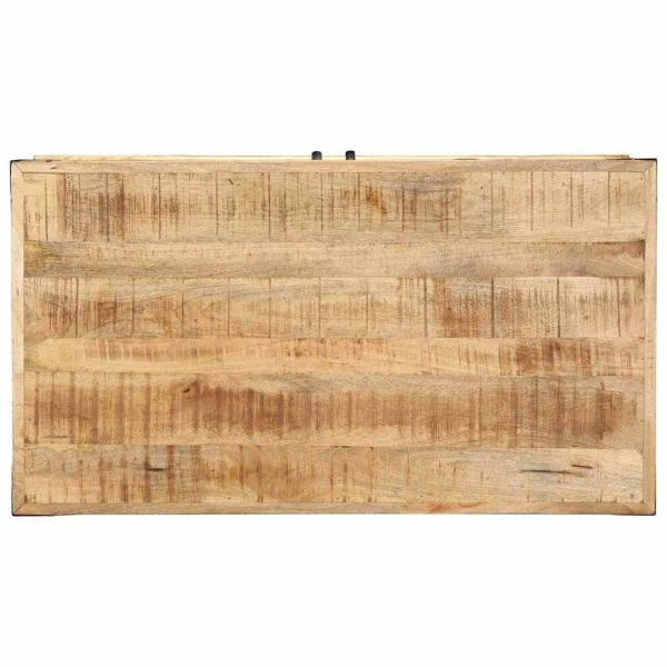 Масичка за кафе Кафяво 90 x 50 x 40 cm Солидно мангово дърво