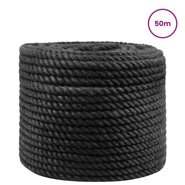 Въже от юта 14 Черно 100% Тоса юта