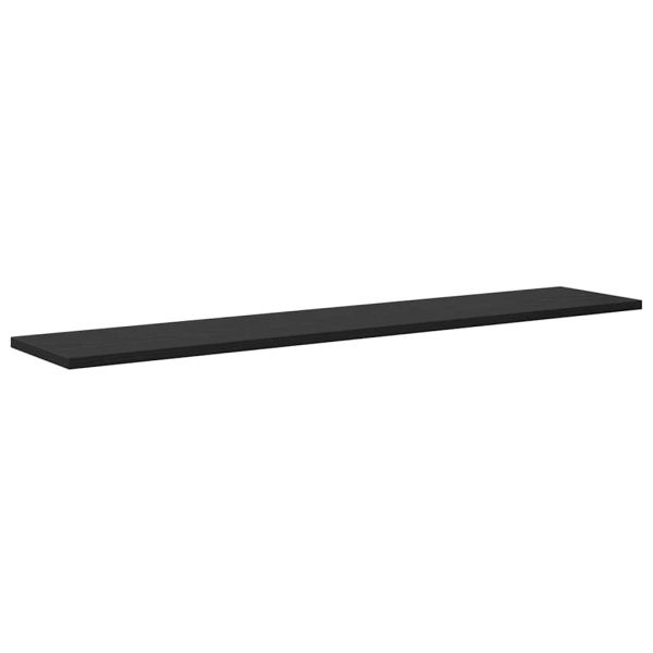 Етажерка Борд 4 pcs Черен 100 x 20 x 1,5 cm Инженерно дърво