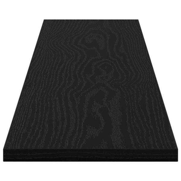 Етажерка Борд 4 pcs Черен 100 x 20 x 1,5 cm Инженерно дърво