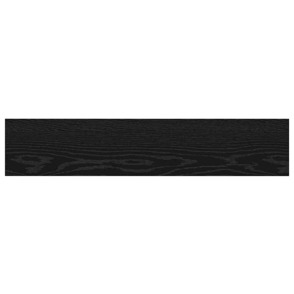 Етажерка Борд 4 pcs Черен 100 x 20 x 1,5 cm Инженерно дърво