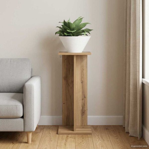 Стойка за растения Артизан Дъб 25 x 25,5 x 60,5 см