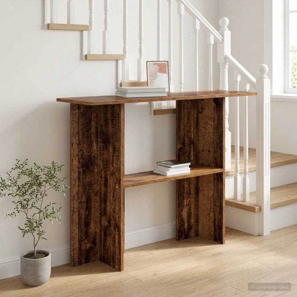 Конзолна маса Старо дърво 100 x 30 x 75 см Инженерна дървесина