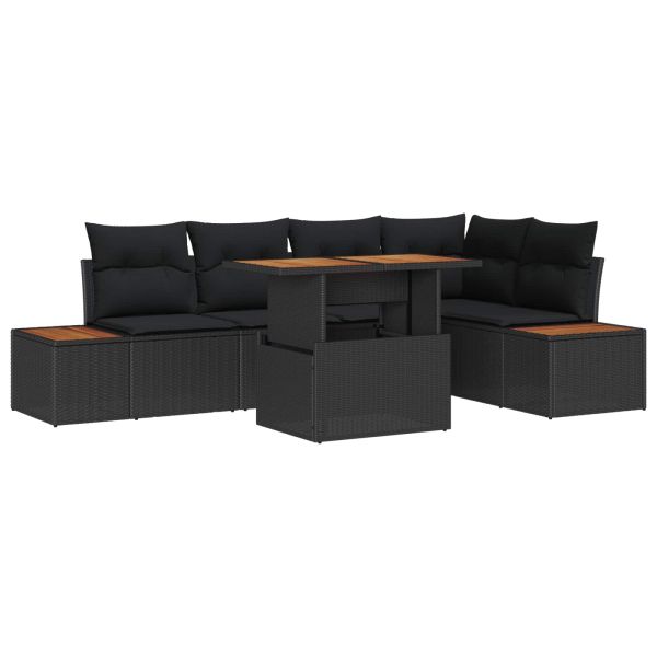 Комплект за хранене в градината 6 pcs Черен и кафяв