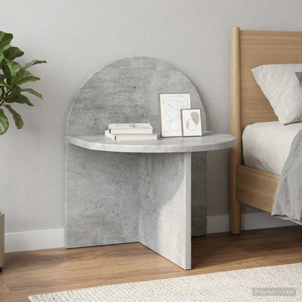 Нощно шкафче 2 pcs Бетонно сиво 40 x 35,5 x 45,5 см