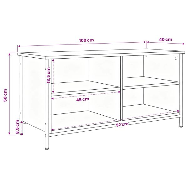 ТВ шкаф Дъб 100 x 40 x 50 cm Инженерно дърво