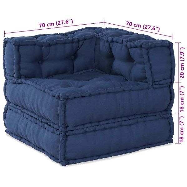 Модулен диван 2 pcs Индийски 140 x 70 x 56 см Текстил
