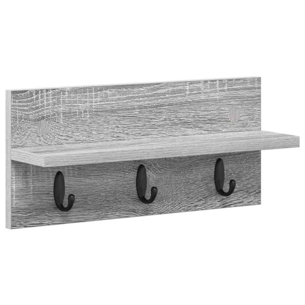 Стенен закачалка за палта Сив Сонома 40 x 10,5 x 18 см