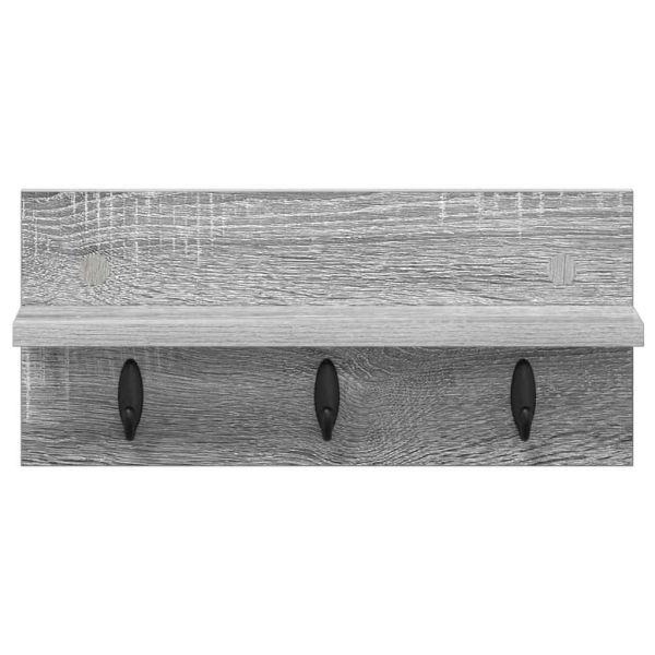 Стенен закачалка за палта Сив Сонома 40 x 10,5 x 18 см