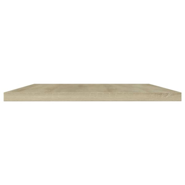 Рафтове за етажерка, 4 бр, дъб сонома, 100x20x1,5 см, ПДЧ