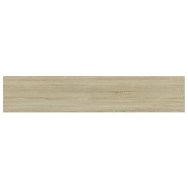 Рафтове за етажерка, 4 бр, дъб сонома, 100x20x1,5 см, ПДЧ