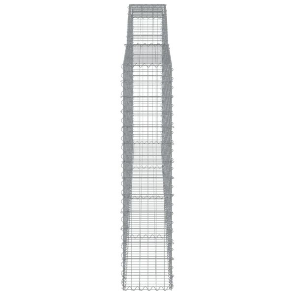 Габионни кошници арка 3 бр 400x30x140/160 см поцинковано желязо