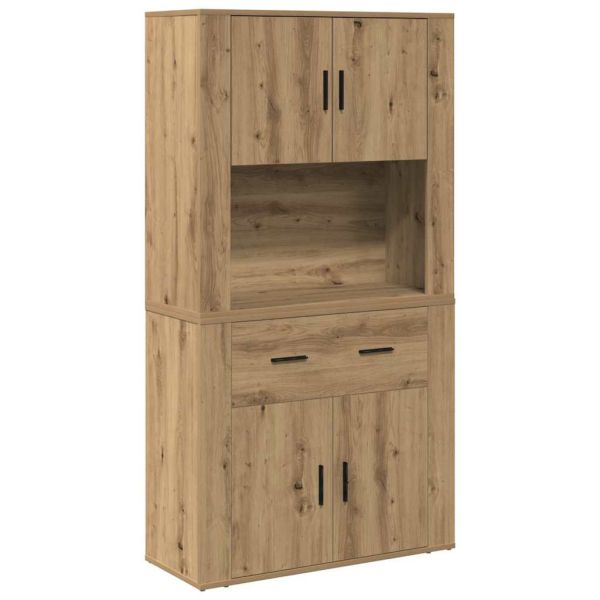 Висок шкаф дъб артизан 80 x 33 x 150 см Инженерно дърво