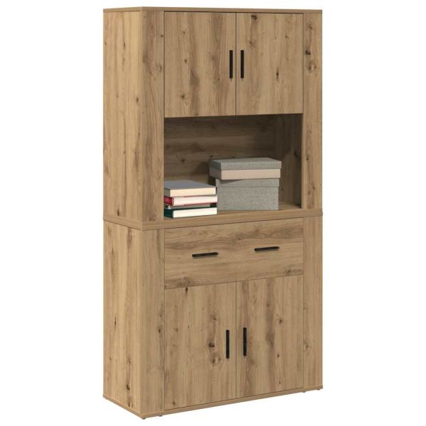 Висок шкаф дъб артизан 80 x 33 x 150 см Инженерно дърво