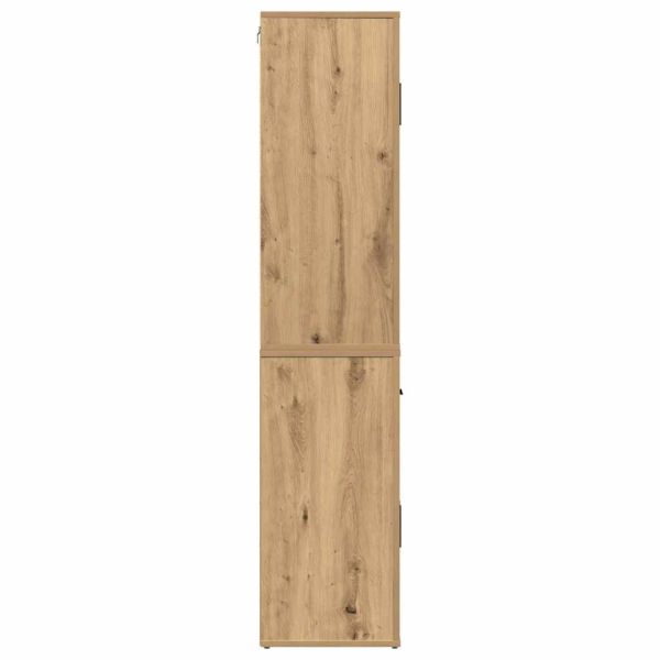 Висок шкаф дъб артизан 80 x 33 x 150 см Инженерно дърво