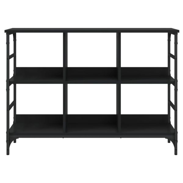 Бюфет черен 102x32x73,5 см инженерно дърво