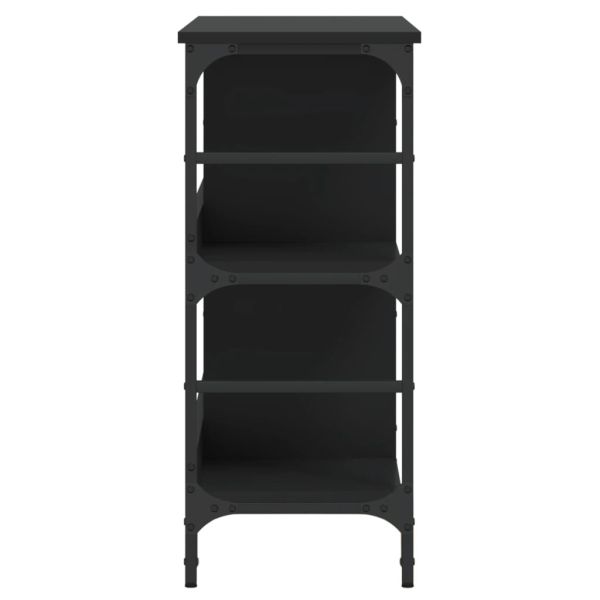 Бюфет черен 102x32x73,5 см инженерно дърво