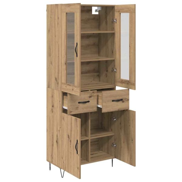 Висок шкаф Дъб 69,5 x 34 x 90 см Инженерно дърво