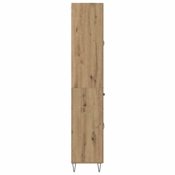 Висок шкаф Дъб 69,5 x 34 x 90 см Инженерно дърво