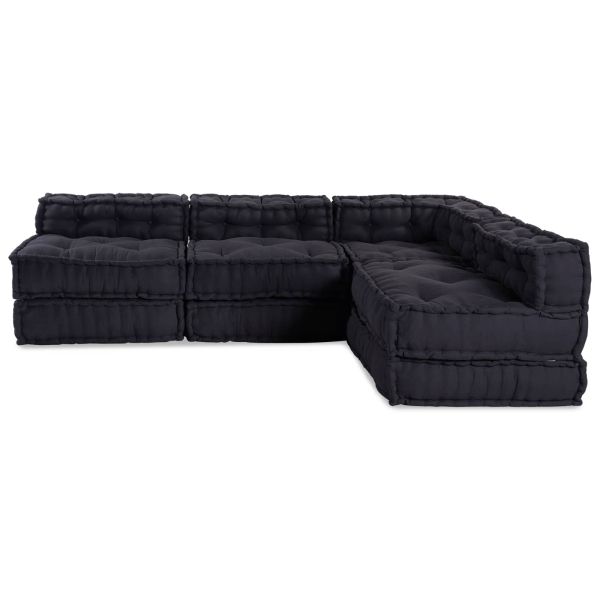 Модулен диван 4 pcs Антрацит Текстил