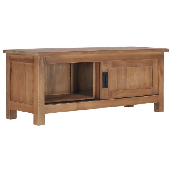 ТВ шкаф, 90x30x35 cм, тиково дърво масив