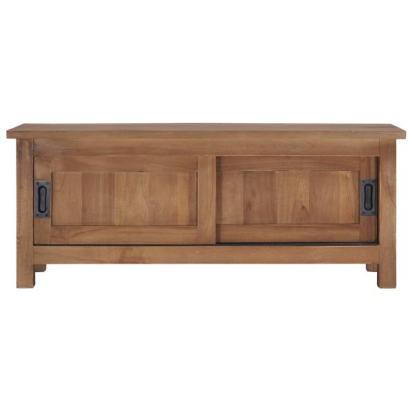 ТВ шкаф, 90x30x35 cм, тиково дърво масив