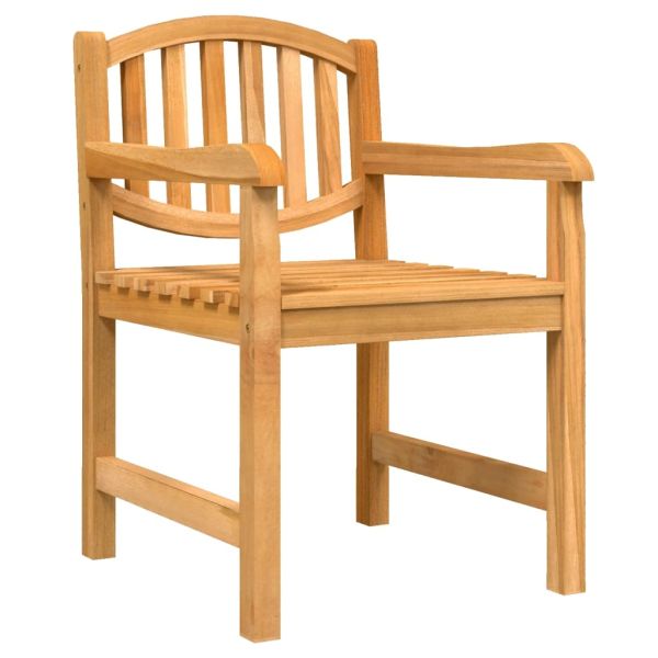 Градински столове, 6 бр, 58x59x88 см, тиково дърво масив