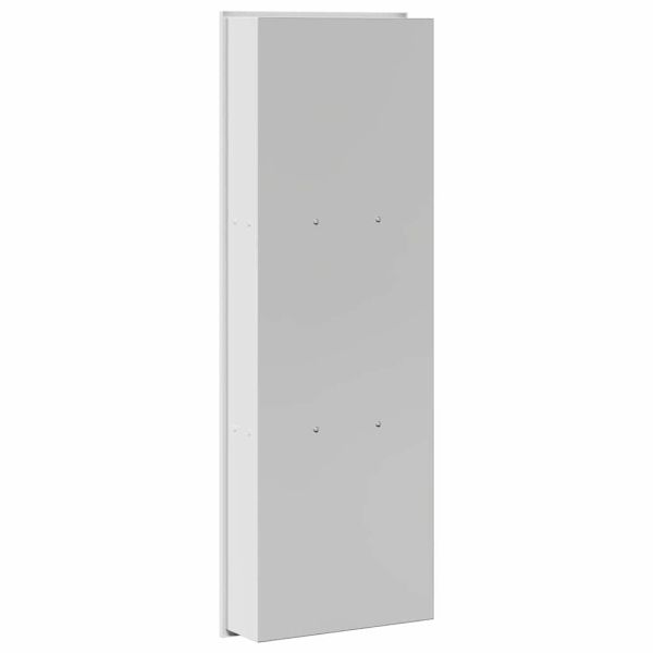 Нишата за душ Бял 90 x 30 x 9,5 см Неръждаема стомана