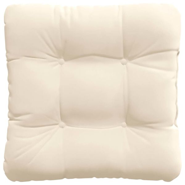 Възглавници за седалки 4 pcs Бежово 45 x 45 cm