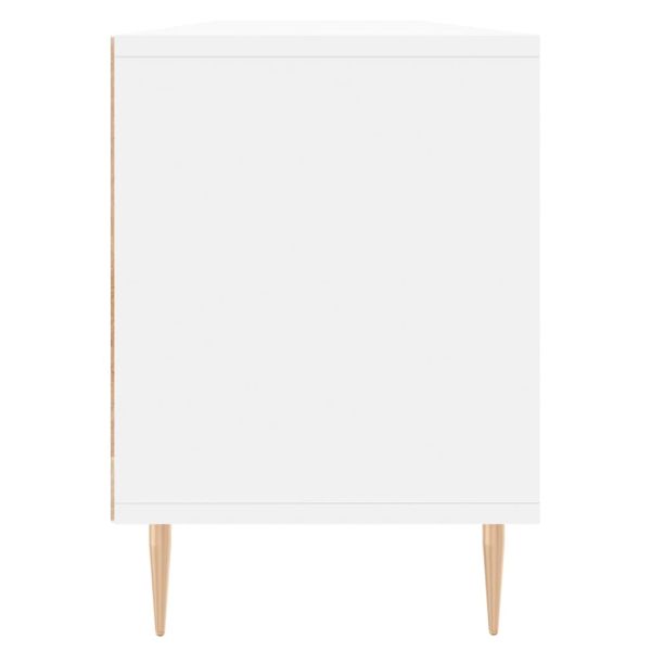 ТB шкаф, бял, 150x30x44,5 см, инженерно дърво