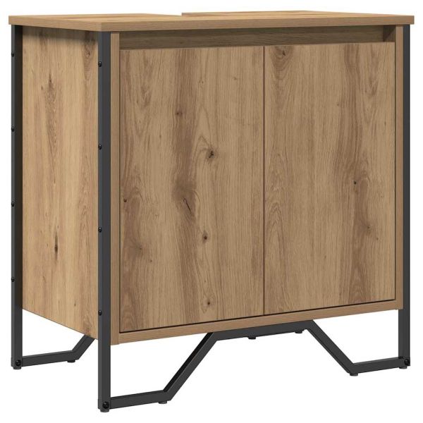 Шкаф за мивка в баня Дъб 60 x 35 x 60 см Инженерно дърво