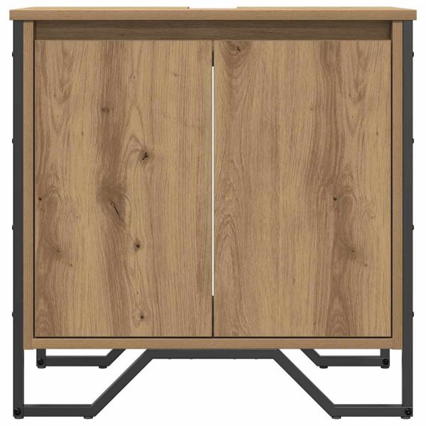 Шкаф за мивка в баня Дъб 60 x 35 x 60 см Инженерно дърво